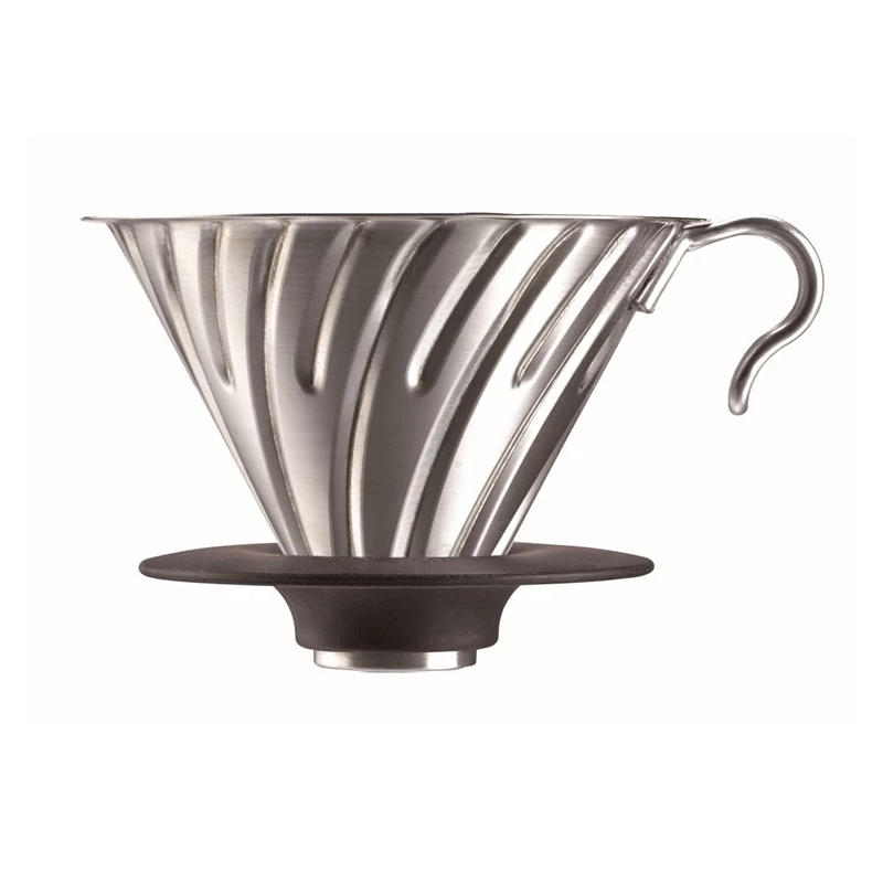 Hario V60 Metal Dripper Stainless 3 Hario V60 Metal Dripper Stainless