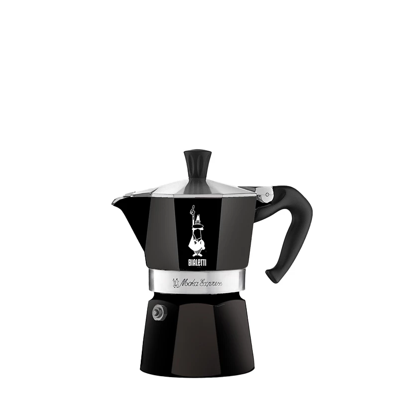 Bialetti Moka Express - 1 Tasse SCHWARZ 3 Bialetti Moka Express - 1 Tasse SCHWARZ