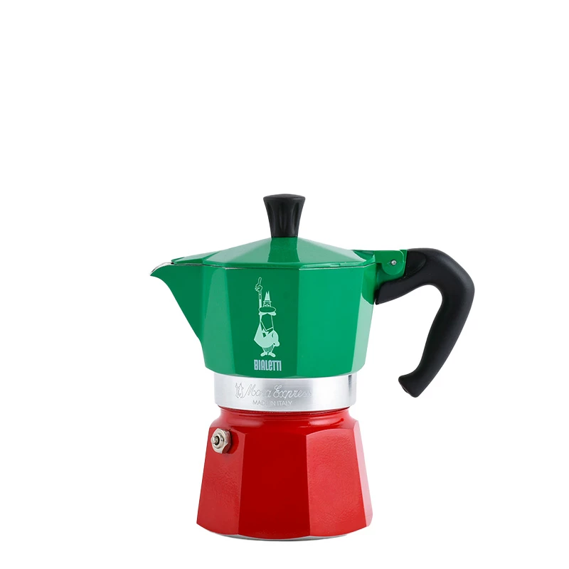 Bialetti Moka Express - 3 Tassen TRICOLORE 3 Bialetti Moka Express - 3 Tassen TRICOLORE