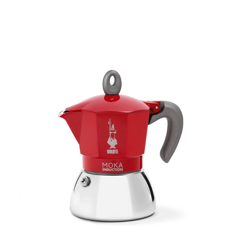 Bialetti New Moka Induction 4 Tassen Rot 3 Bialetti New Moka Induction 4 Tassen Rot