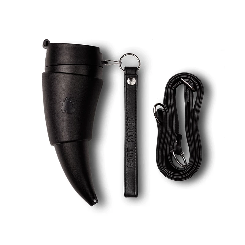 Goat Mug Echtes Leder Schwarz 350 Ml – Bild 2