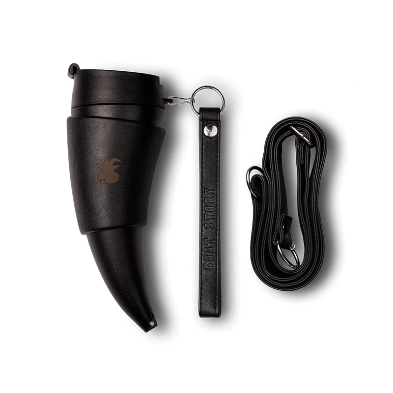 Goat Mug Kunstleder Schwarz 350 Ml 4 Goat Mug Kunstleder Schwarz 350 Ml – Bild 2
