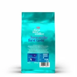 Bio Espresso -Kaffee Geschäft 105164 105164 first love coffee bio espresso 500g bohnen ruckseite