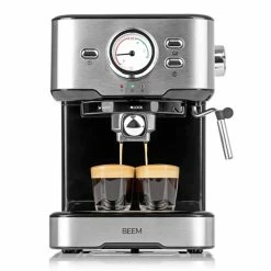Siebträgermaschine Espresso Select Schwarz Edelstahl