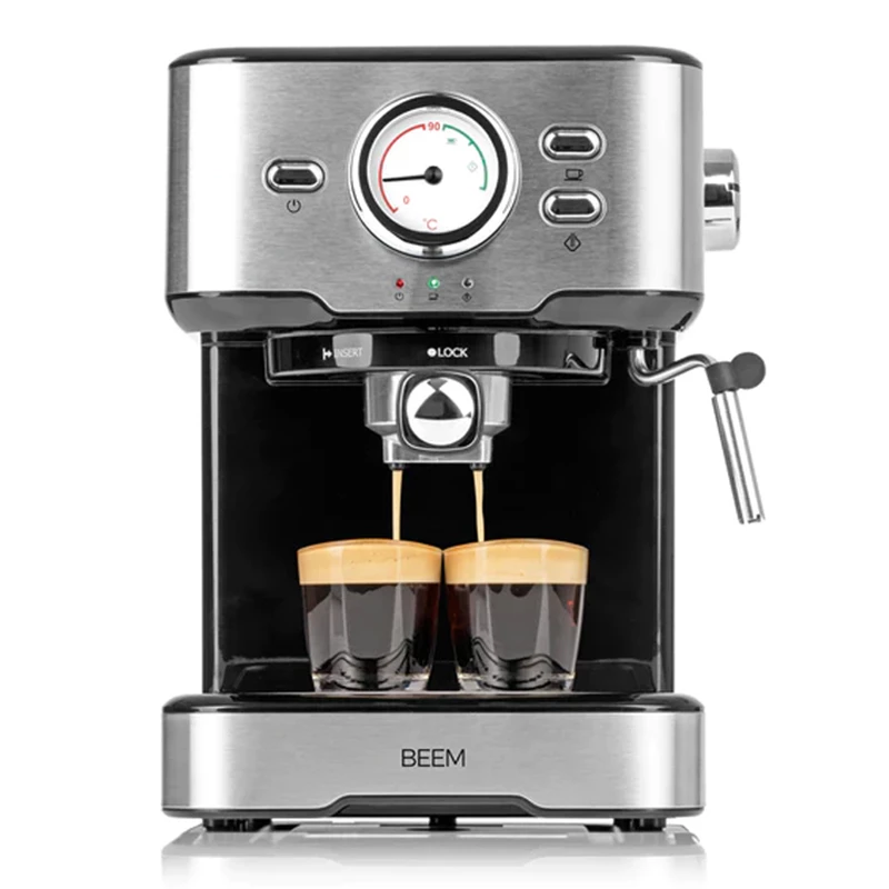 Siebträgermaschine Espresso Select Schwarz Edelstahl 3 Siebträgermaschine Espresso Select Schwarz Edelstahl